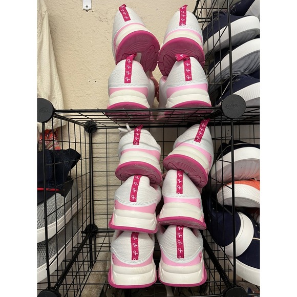 Studio 1886 White Pink Athletic Sneakers Women\'s Size 11 Breast Cancer Support